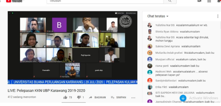 1,304 Karawang UBP Students Held KKN 2020 Online
